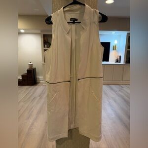 STATEMENT PIECE: Valette Long Vest - Unique Side Zip Details